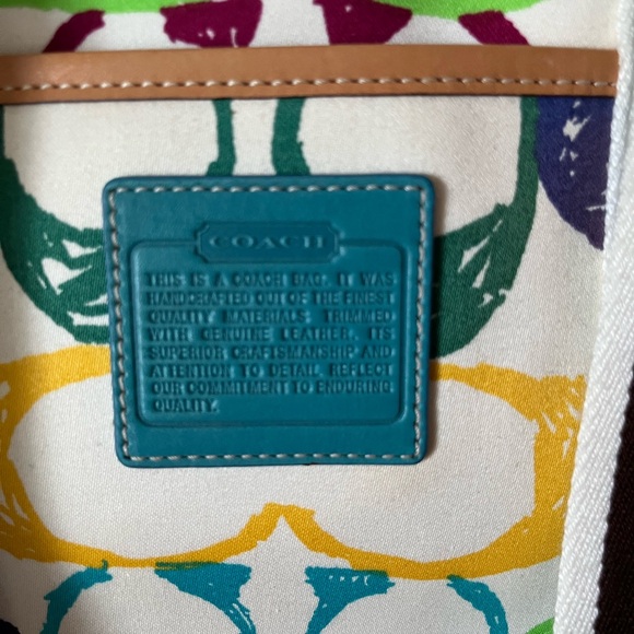 NWT Y2K Coach Scribble Tote - Picture 8 of 10